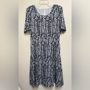 Batik Style Dress from Target in Black & White   L
